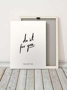 1 tấm áp phích vải canvas không khung, nghệ thuật hiện đại, tranh in Do It For You, tranh in tường truyền cảm hứng, quà tặng lý tưởng cho hành lang phòng ngủ phòng khách, nghệ thuật treo tường, đồ trang trí tường, đồ trang trí mùa đông, trang trí phòng - Nhiều màu - Xem 10