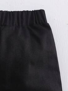SHEIN 3 件套男婴绅士套装：条纹西装外套、长袖衬衫、卡其色长裤 + 领结，适合春/秋季派对、拍照、郊游、度假、返校可爱学院风 - 棕色 - 查看 7