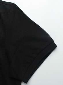 Manfinity CasualCool Men's Contrast Color Short Sleeve Polo Shirt And Pants Casual Commuter Suit Men Outfit Men Designer Outfits Outfit For Man Black Outfits For Men Men Outfits