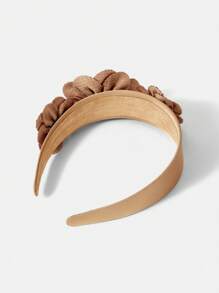 MOTF PREMIUM VERSATILE FLOWER DECOR HEADBAND HAIRBAND HAIR HOOP - Coffee - View 8