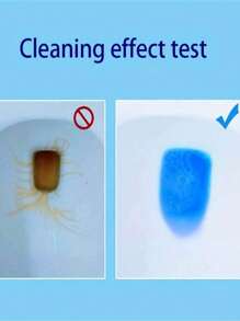 10 件/包蓝色泡沫马桶清洁剂，带茉莉花香味，家庭清洁用品，香味块，随机旧/新包装