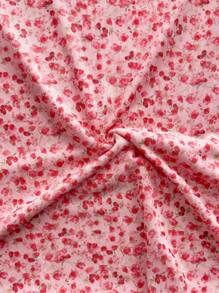 Soleia 女款花卉印花束腰荷葉袖連身裙 - 彩色 - 查看 8