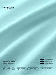 GLOWMODE Bộ đồ liền thân 6'' FeatherFit™-Air Runched Waist Crossover Back Side Pockets có quần short tích hợp, tay cầm chống trượt, chạy bộ, tập luyện tại phòng tập thể dục - Xanh lá cây Mù sương - Xem 6