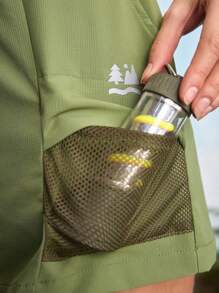 In My Nature Women's Elastic Waist Dual Pocket Outdoor Sports Skort Hiking Women Clothes - Green - View 10