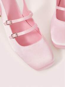 CUCCOO DOLLMOD Red Patent Mary Jane High Heels For Women - Pink - View 10