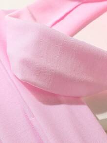 ROMWE Kawaii 4 件时尚百搭纯粉色校园风格简约头带适合日常休闲运动发带头巾头带吸汗带 - 粉色 - 查看 2