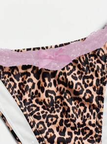 Swim Mod 2pcs/Set Sexy Cute Lace Bowknot Bikini Swimsuit - Multicolor - View 4