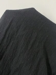 Miaspire Pantalones de verano/primavera casuales de largo medio para mujeres, con bolsillos con decoración de botones en tela negra, acortados