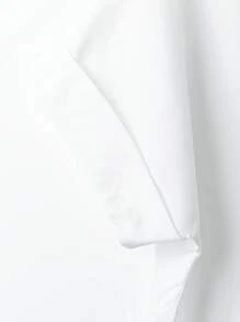 Franclia 高端时尚法式设计宽松蝙蝠袖翻领女式衬衫