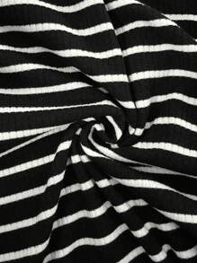 SHEIN Maternity Camisole & Strap Striped Sleeveless Tank Top, Fashionable For Summer