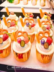 50 pièces Compte-gouttes à sauce pour cupcakes, injecteur à sauce à glace, paille, pour la décoration de gâteaux d'anniversaire et de mariage - Blanc - Voir 5