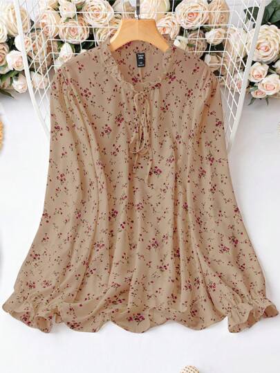 Rometta Plus Size Long Sleeve Casual Shirt, Suitable For Summer Fall Cloth For Women