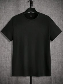 Manfinity Homme Knitted Men's Crew Neck Short Sleeve T-Shirt Multi-Pack - Multicolor - View 3