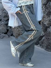 Dazy Kids Tween Girl Denim Jeans,Back To School Clothes,Fall Clothes - Medium Wash - View 5