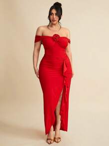 SHEIN BAE Quần áo cỡ lớn cho nữ Váy cưới Váy phù dâu Váy nhỏ Váy dạ hội Dự tiệc Hẹn hò Đi chơi Váy ngày lễ Dự tiệc Đỏ rượu vang Hở vai Tay ngắn Ngực giữa Thắt nút Nếp ly bên hông Xẻ tà phía trước Váy xếp nếp Váy suông/ Váy đi biển cho nữ/ Váy thanh lịch cho nữ/ Váy sinh nhật cho nữ/ Váy bồng bềnh Trang phục mùa hè Trang phục đi biển cho nữ Trang phục ăn trưa cho nữ Trang phục sang trọng Fairycore cho nữ - Gỗ đỏ - Xem 6