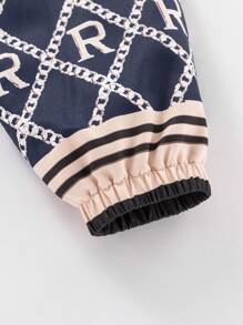 SHEIN Tween Boys Casual Printed Hoodie Jacket With Thermal Lined, Thick Padded Coat For Commuting, School, Daily Leisure, Travel, Sports, Suitable For Autumn/Winter - Multicolor - View 3