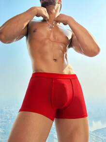 DrisQ Bóxer tipo slip minimalista de unicolor para hombre