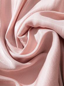 Franclia 闪亮优雅长款女式裙子 - 粉色 - 查看 3