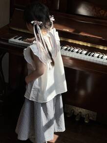 DAZY 2pcs/Set Young Girl Young Girl Autumn Outfit - White - View 7