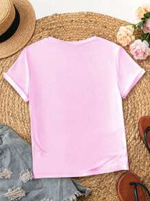 INAWLY Kaos Bordir "Women Born To Yap", Hadiah Lucu untuknya, Kaos Modis - Berwarna merah muda - View 2