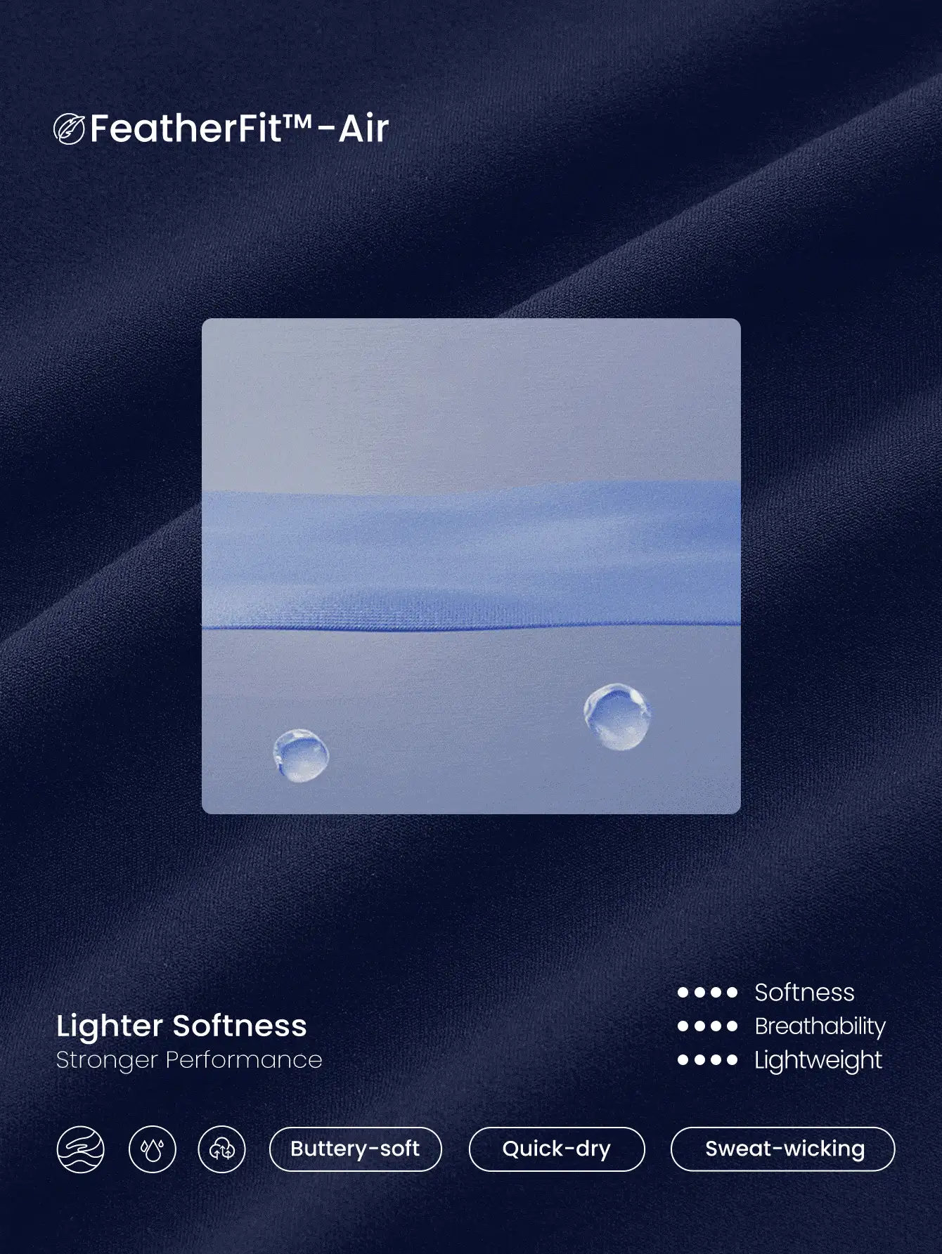 GLOWMODE 4.3 英寸 FeatherFit™-Air 可调节交叉背部紧身连衣裤 低冲击瑜伽普拉提工作室日常休闲装 - Dark Blue - 查看 5