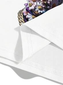 PAVTROS Áo thun nam tay ngắn in họa tiết thường ngày cho mùa hè - trắng - Xem 6