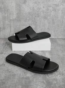 SHUZIA Sandalias deslizantes texturizadas para hombres - Sensación de alta gama, antideslizante, cómodas, zapatos de verano, zapatos de primavera, regalo para el Día de la Madre, Semana Santa