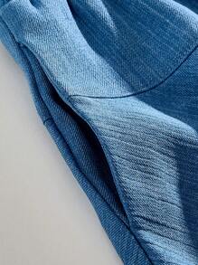 SHEIN Young Girls Beach Casual Color Block Striped Halter Top And Mini Skirt Set - Multicolor - View 9