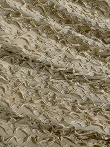 Soleia 女士沙滩度假泳装夏季沙滩女式泳衣度假女士沙滩女式提花海星装饰纱笼比基尼下装泳衣罩衫 - 卡其色 - 查看 5