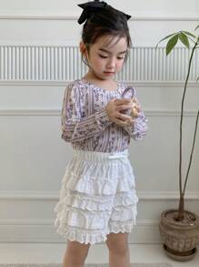 DAZY Young Girl Shorts, Autumn - White - View 4