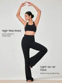 GLOWMODE 35 英寸 FeatherFit™ Go Groove 超长喇叭紧身裤 低冲击瑜伽普拉提工作室日常休闲装