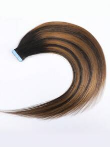 20 chiếc 50g Băng dính nối tóc, 100% tóc thật nối cho tiệm làm tóc mượt mà không tì vết, T1B-P1B/6# Đen tự nhiên làm nổi bật màu đen hạt dẻ nâu, dành cho tóc mỏng phụ nữ vẻ ngoài tự nhiên chất lượng hàng đầu - S1B/6/1B - Xem 3
