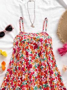 Soleia 女性花卉印花背心連身裙