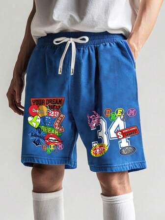 Street Life السراويل القصيرة الأساسية البسيطة والعصرية للرجل باللون الأسود