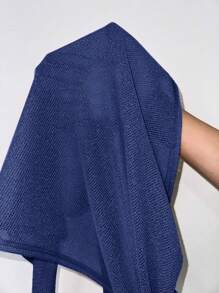 Manfinity RSRT 男士纯色侧开衩打结宽松背心 度假装 男士沙滩装 男士沙滩上衣