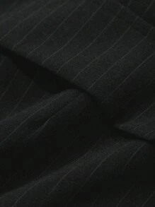 DAZY Women Striped Asymmetrical Waist Skirt - Black - View 4