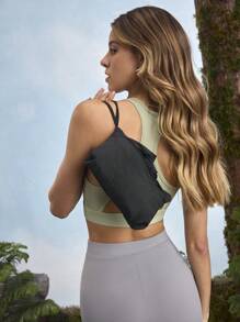 In My Nature 女式休闲抽绳连帽轻便夹克，百搭户外徒步女装 - 黑色 - 查看 9