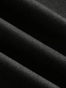 SHEIN EZwear 2 pièces/set Leggings évasés noirs élastiques grande taille - Noir - Voir 4
