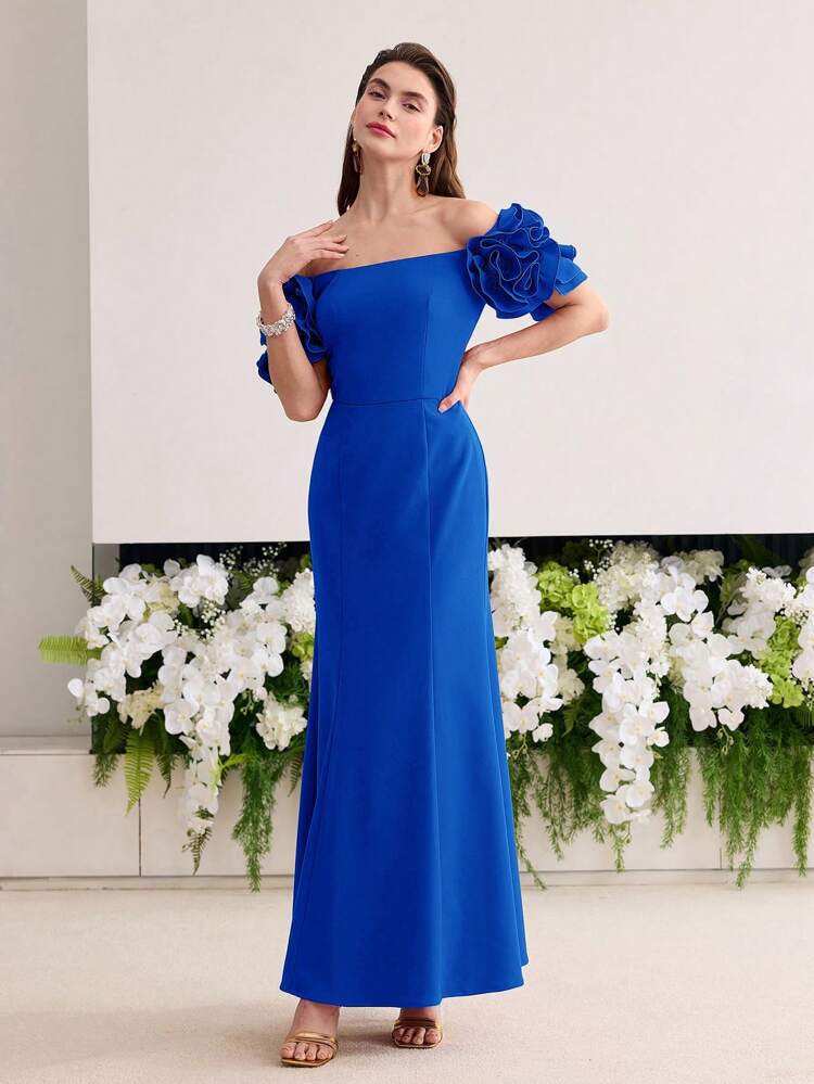 MOTF Soiréza STEREO FLORAL BIAS CUT COCKTAIL DRESS