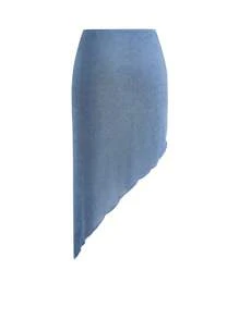 Swim Oasis 2pcs Oasis Floral Print Asymmetrical One Shoulder One-Piece Swimsuit For Summer Beach Vacation