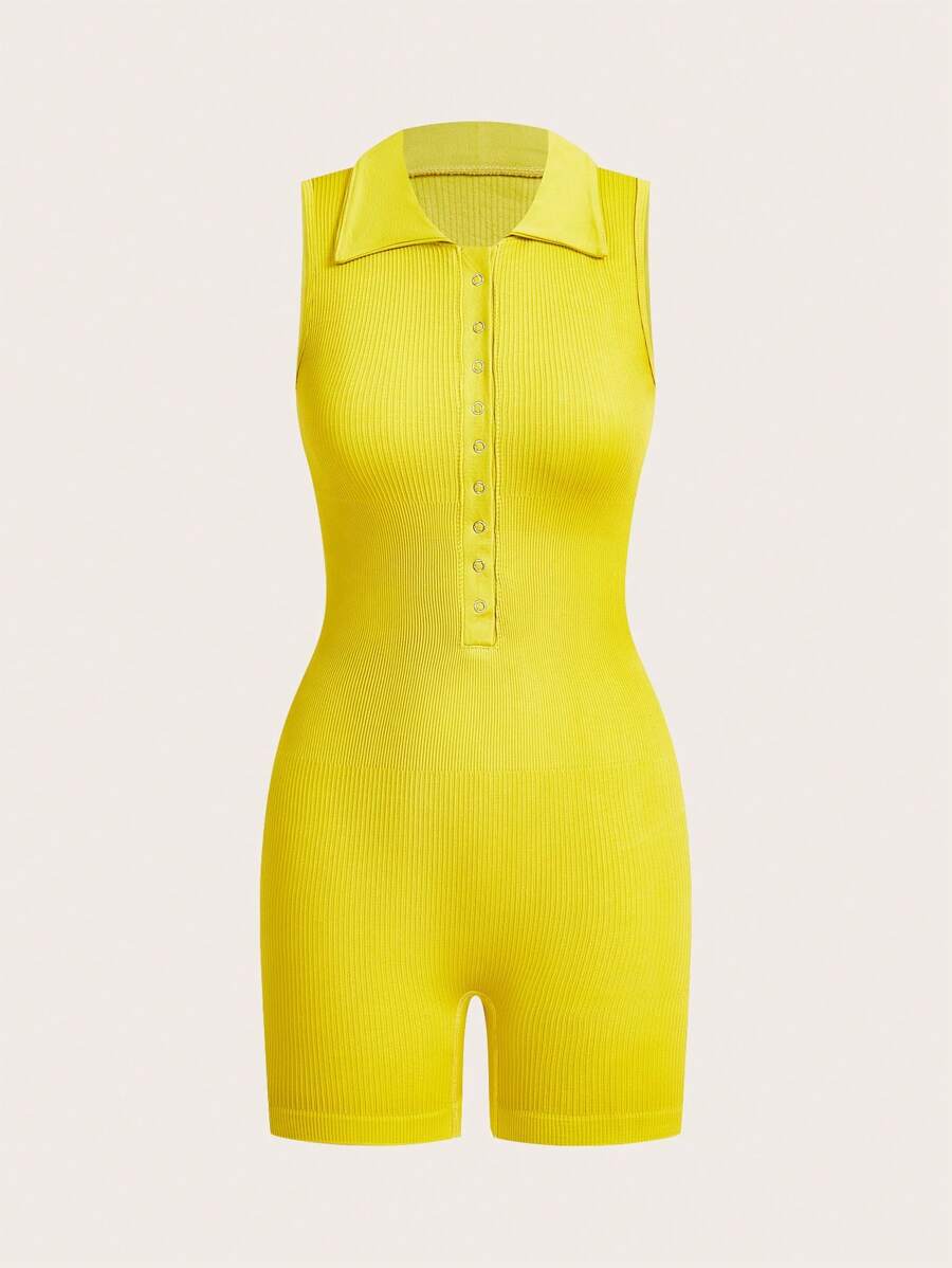 Exploreva Plain Color Sleeveless Fashion Jumpsuit, Suitable For Summer - Mint Green - View 1