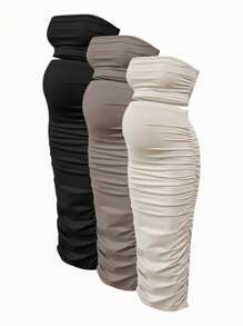 SHEIN Maternity Three Pieces Suits Summer - Multicolor - View 1