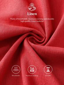 Ontre 西瓜红波西米亚度假流苏系带灯笼袖休闲连衣裙