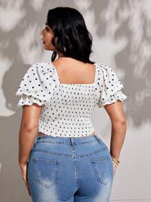 Viva Relle Chemisier nœud sexy, élégant et romantique pour vacances, grandes tailles