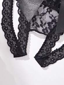 Classic Sexy 女士性感內褲 - 黑色 - 查看 5