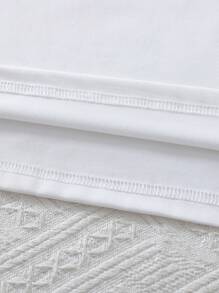 SHEIN Tween Girl Fashionable Overall Shorts And Camisole Set - Blue - View 7