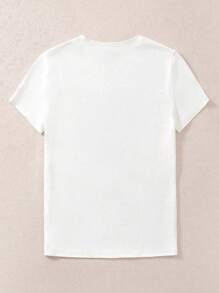 INAWLY 女士沙滩标语图案休闲圆领短袖T恤，百搭