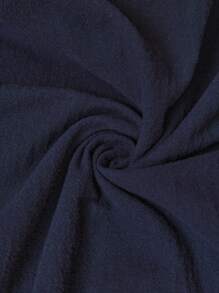 SHEIN 孕妇连衣裙 3/4 袖褶饰刺绣连衣裙 - 藏蓝色 - 查看 6