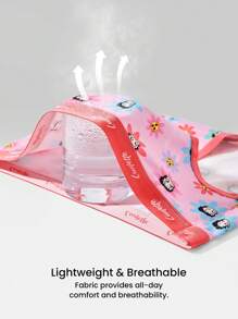 LUVLETTE BETTY BOOP X LUVLETTE Set de lenjerie intimă pentru femei Airy Cotton Basics cu talie înaltă, pachet de 2 buc.