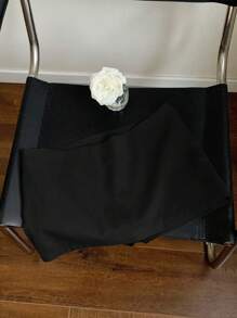 Comfortcana Casual Linen Mini Low Waist Skirt, Summer - Black - View 9